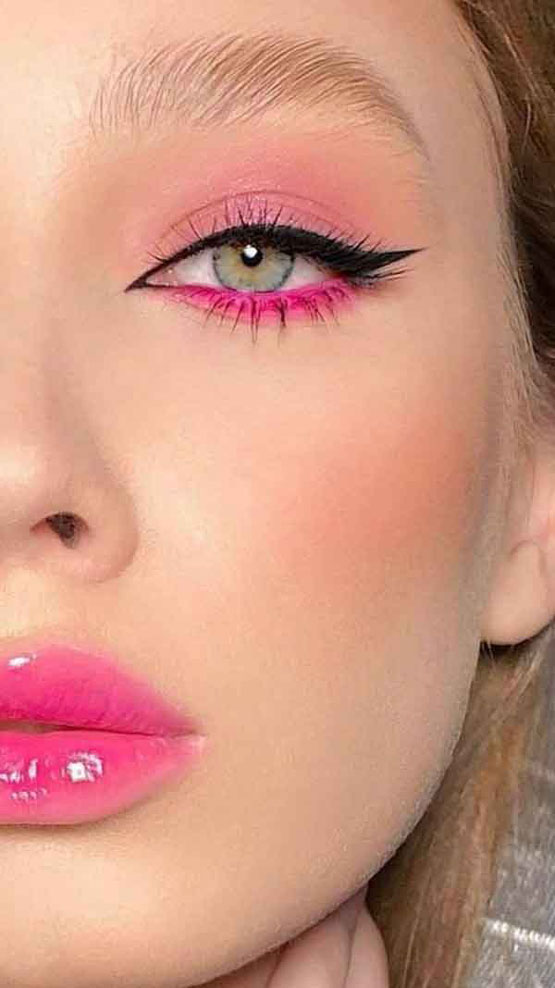مدل های زیبا از جدیدترین خط چشم های فانتزی دخترانه
