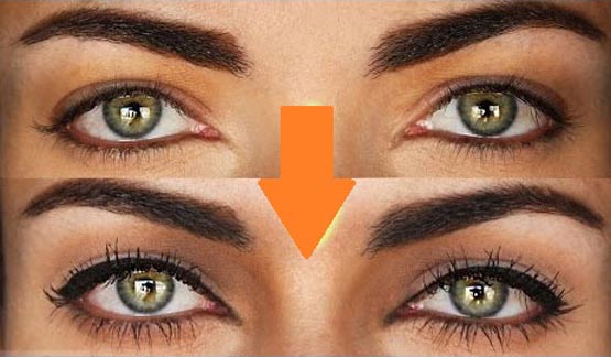 آموزش تصویری کشیدن خط چشم برای دختر خانم ها