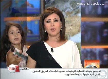 سوتی عجیب خانم مجری در پخش زنده (عکس)