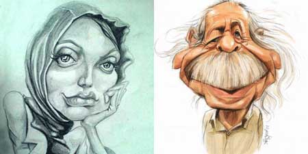  کاریکاتورهای بسیار جالب و خنده دار بازیگران ایرانی 