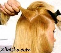آموزش تصویری یک مدل شینیون زیبا