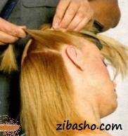 آموزش تصویری یک مدل شینیون زیبا
