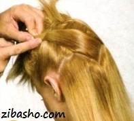 آموزش تصویری یک مدل شینیون زیبا