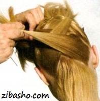 آموزش تصویری یک مدل شینیون زیبا
