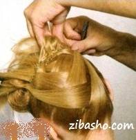 آموزش تصویری یک مدل شینیون زیبا