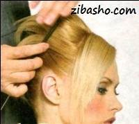 آموزش تصویری یک مدل شینیون زیبا