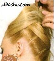 آموزش تصویری یک مدل شینیون زیبا