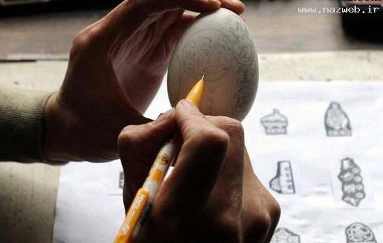 عکس های هنرنمایی بی نظیر روی پوسته تخم مرغ