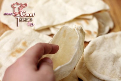 آموزش تصویری پخت نان پیتا نان لبنانی