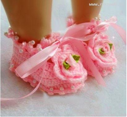 ناز و گوگولی ترین مدل کفش های بافتنی دخترانه 2014