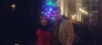 عکس جدید نیوشا ضیغمی و همسرش در کریسمس
