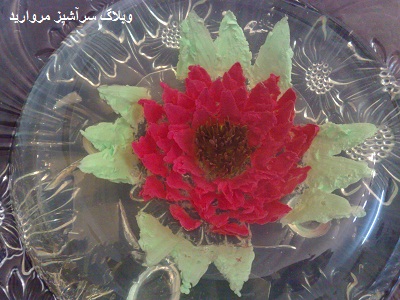 آموزش تهیه ژله تزریقی به شکل گل + تصویر