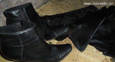 آموزش تصویری تغییر شکل دادن چکمه های قدیمی