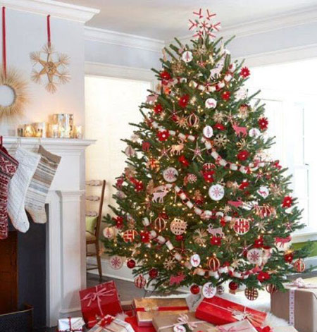 عکس های زیبا تزیین درخت کریسمس سال 2014