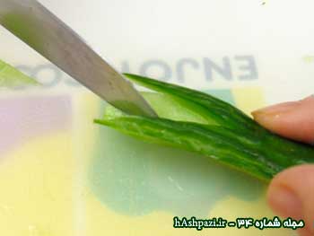 آموزش تصویری تزئین خیار به شکل ملخ