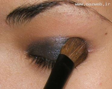 آموزش تصویری آرایش چشم با ادغام سایه ها