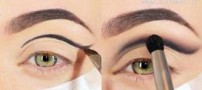 آموزش تصویری آرایش چشم با سایه ی فیروزه ای