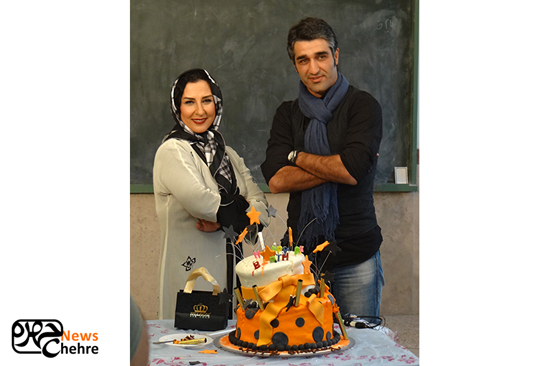 تصاویر جشن تولد مرجانه گلچین با بازیگران شاهگوش 