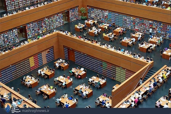 بزرگترین کتابخانه ملی چین (عکس)