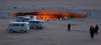 عکس های دیدنی از دروازه ی جهنم در ترکمنستان