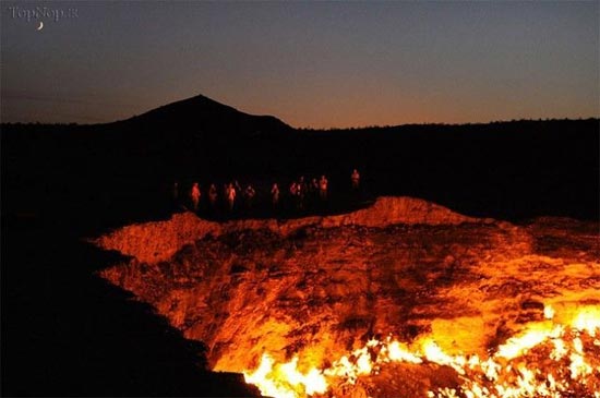 عکس های دیدنی از دروازه ی جهنم در ترکمنستان