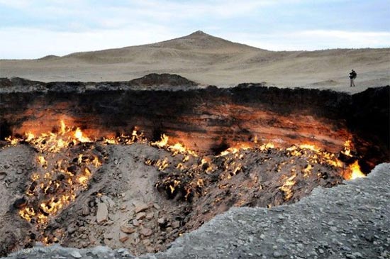 عکس های دیدنی از دروازه ی جهنم در ترکمنستان