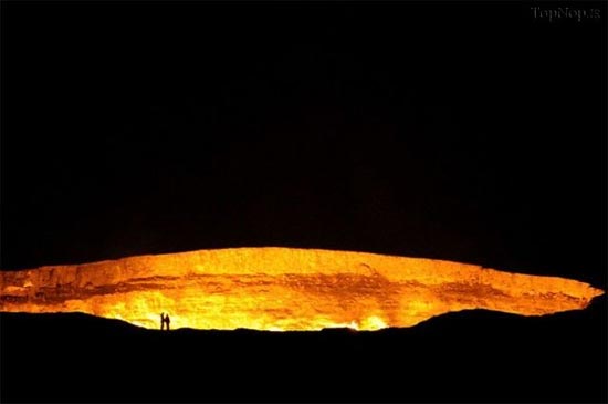عکس های دیدنی از دروازه ی جهنم در ترکمنستان