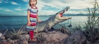 عکس های دیدنی دختری زیبا با سوژه های طنز و جالب