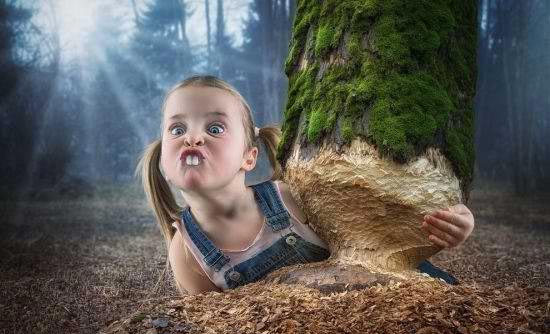 عکس های دیدنی دختری زیبا با سوژه های طنز و جالب