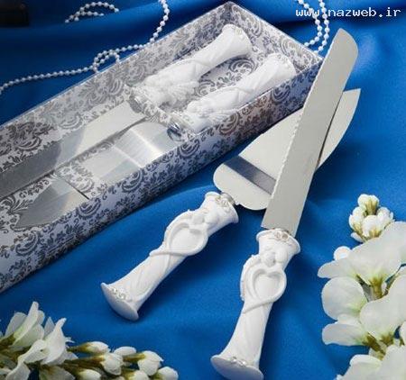 مدل های از تزیین چاقوی کیک عروس