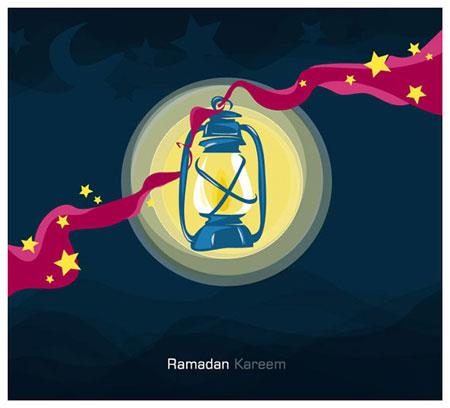 کارت پستال های زیبای ماه مبارک رمضان (نقاشی و کاریکاتور)