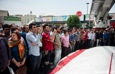 تصاویر خودکشی درمیدان هفت تیر تهران