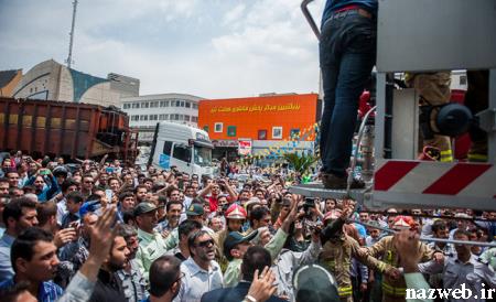 تصاویر خودکشی درمیدان هفت تیر تهران