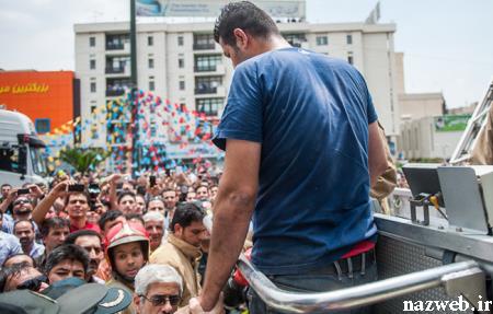 تصاویر خودکشی درمیدان هفت تیر تهران
