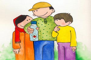 معمای زیبای بطری آب معدنی و سس معمای زیبای بطری آب معدنی و سس