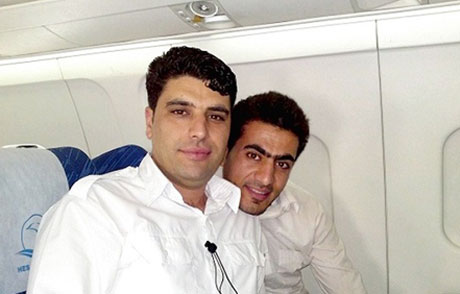 آخرین عکس دو مهندس پرواز هواپیمای سقوط کرده در تهران 