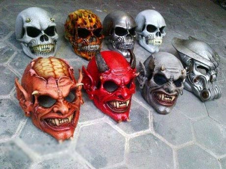 شیطانی بودن مدل های عجیب کلاه کاسکت های وحشتناک (تصاویر)