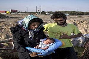 تولد نوازدی معتاد کنار اتوبان تهران ! + (عکس)