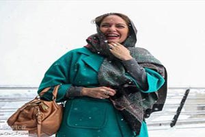 شیطنت مهناز افشار در پشت صحنه عرق سرد! تصویری