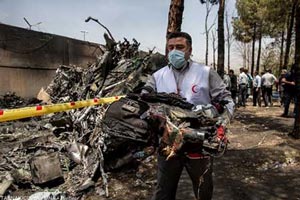 تصاویر کامل از بازماندگان سقوط هواپیما در تهران