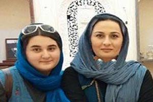 عکس دیده نشده از مدینه و دخترش در اصفهان
