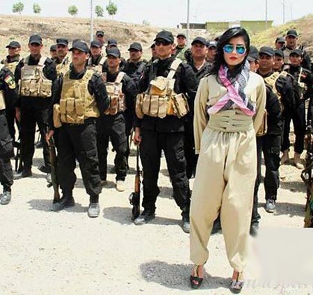 زیبایی سرباز زن کرد به شهرت رسید+ عکس