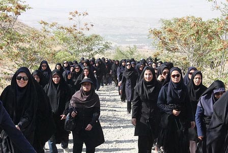 تصاویری از میدان تیرخواهران بسیجی