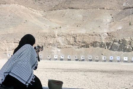تصاویری از میدان تیرخواهران بسیجی