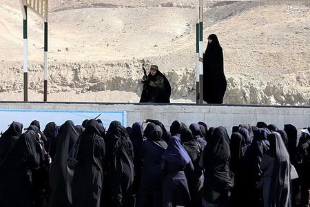 تصاویری از میدان تیرخواهران بسیجی