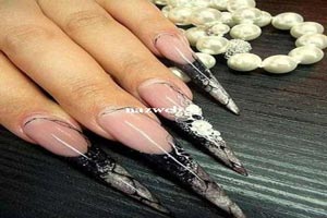 جدیدترین مدل ناخن های تیز (تصویری)