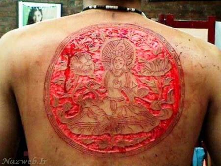 18+ خالکوبی های گوشتی و وحشتاک شیطان پرستان (تصویری)