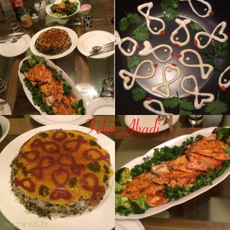 آموزش تصویری تهیه ته دیگ طرح دار 