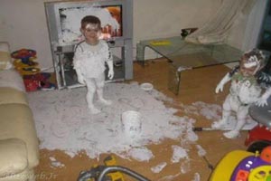 عکس های خنده دار از خرابکاری های خفن بچه ها (1)