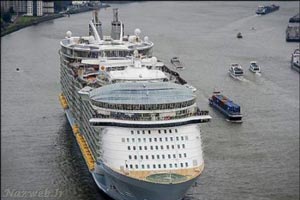 تصاویری دیدنی از بزرگترین کشتی تفریحی جهان